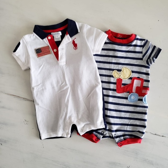 Ralph Lauren Polo Baby Boy/'s Boy Size 12 Months NWT NEW Outfit 1PC Blue Navy